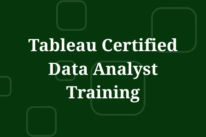 Tableau Certified Data Analyst Certification Training course thumbnail